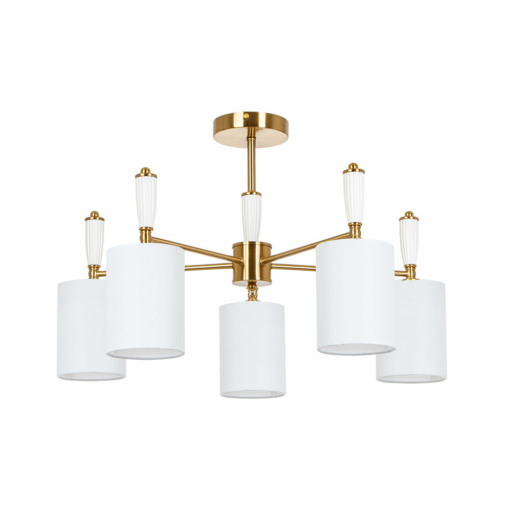 Люстра на штанге Arte Lamp WAVERLEY A4102PL-5PB 5х40Вт / E14 / медный