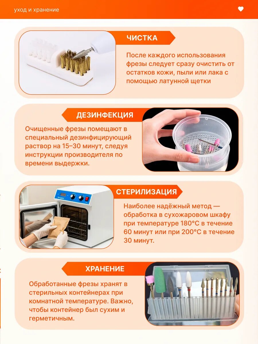 Инструменты Для Маникюра, Педикюра И Макияжа Набор фрез для маникюра, педикюра, снятие