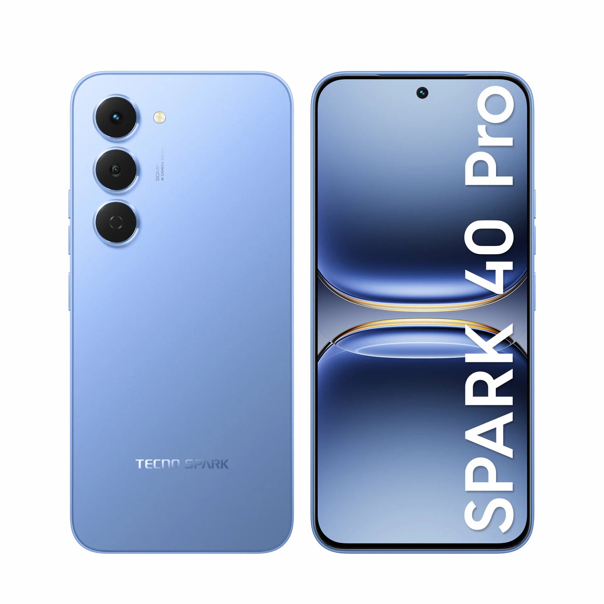 Смартфон Tecno Spark 40 Pro KM6, 8ГБ/256ГБ, NFC, AMOLED, Blue