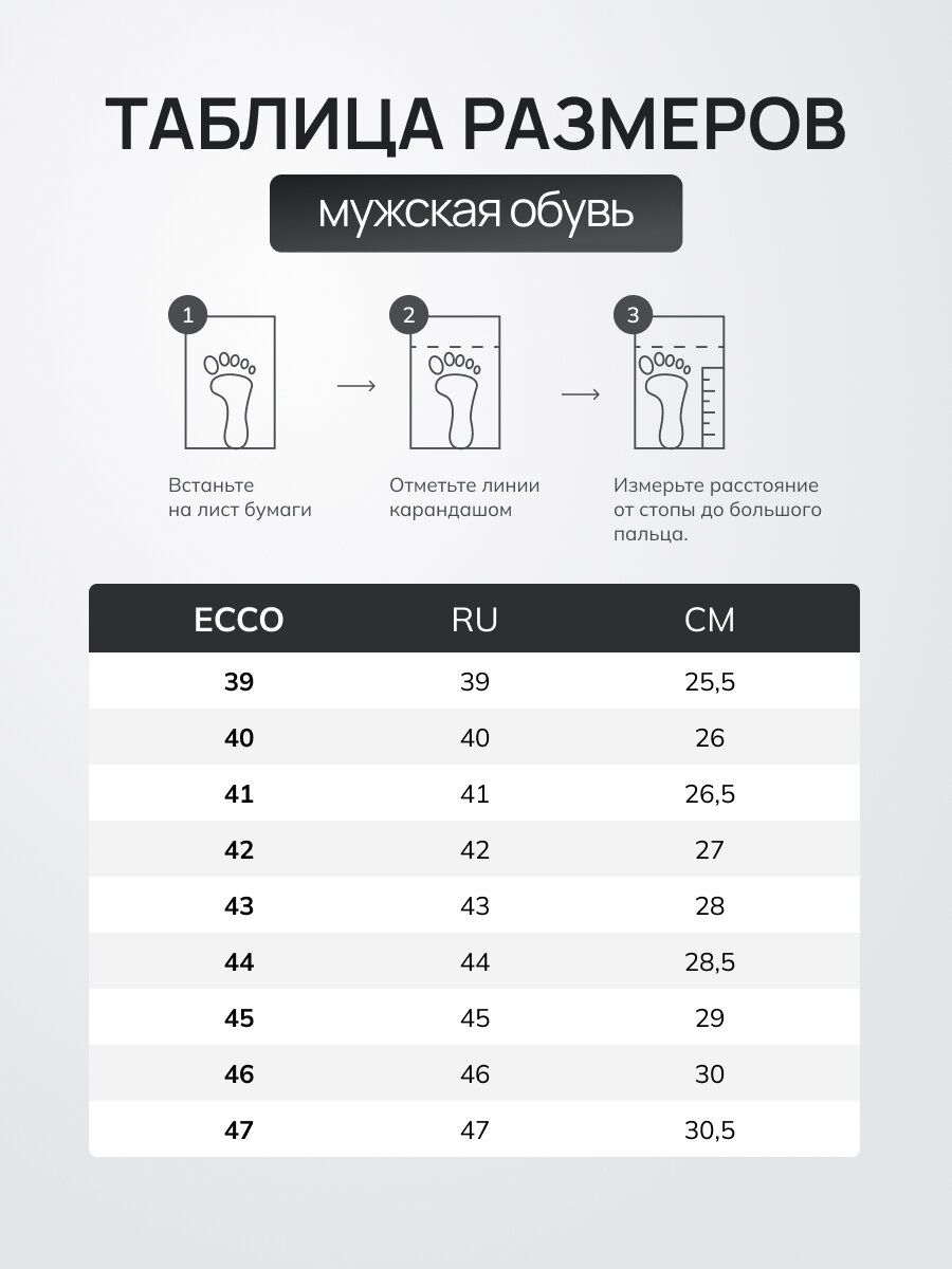 Кроссовки ECCO MULTI-VENT M, полнота 6 (RU)/ на среднюю стопу, размер 41, серый, черный — фото 1
