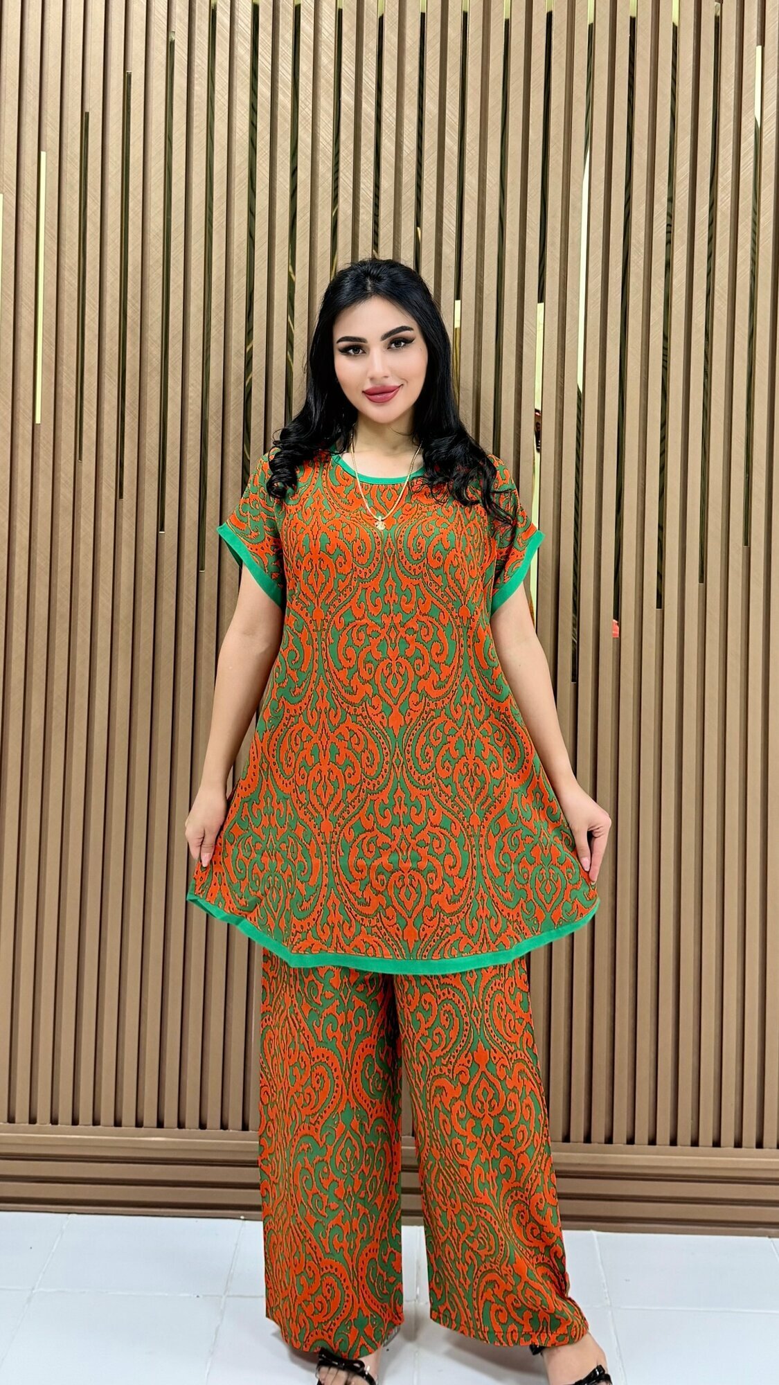 Комплект одежды  Двойка женская, размер 46-48-50-52, бежевый