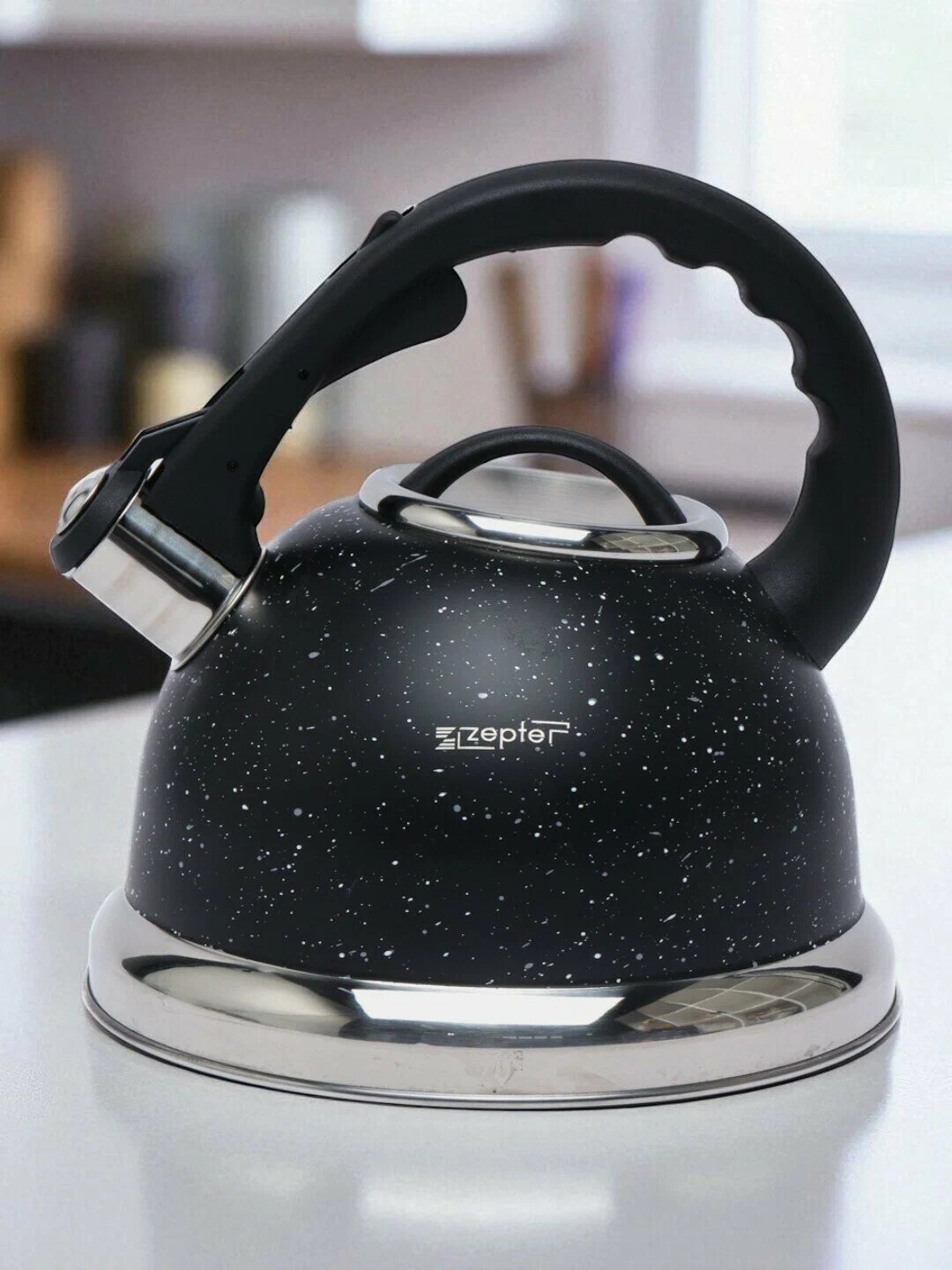 Чайник ZEPTER, металлический, со свистком для всех видов плит, 3.2 л