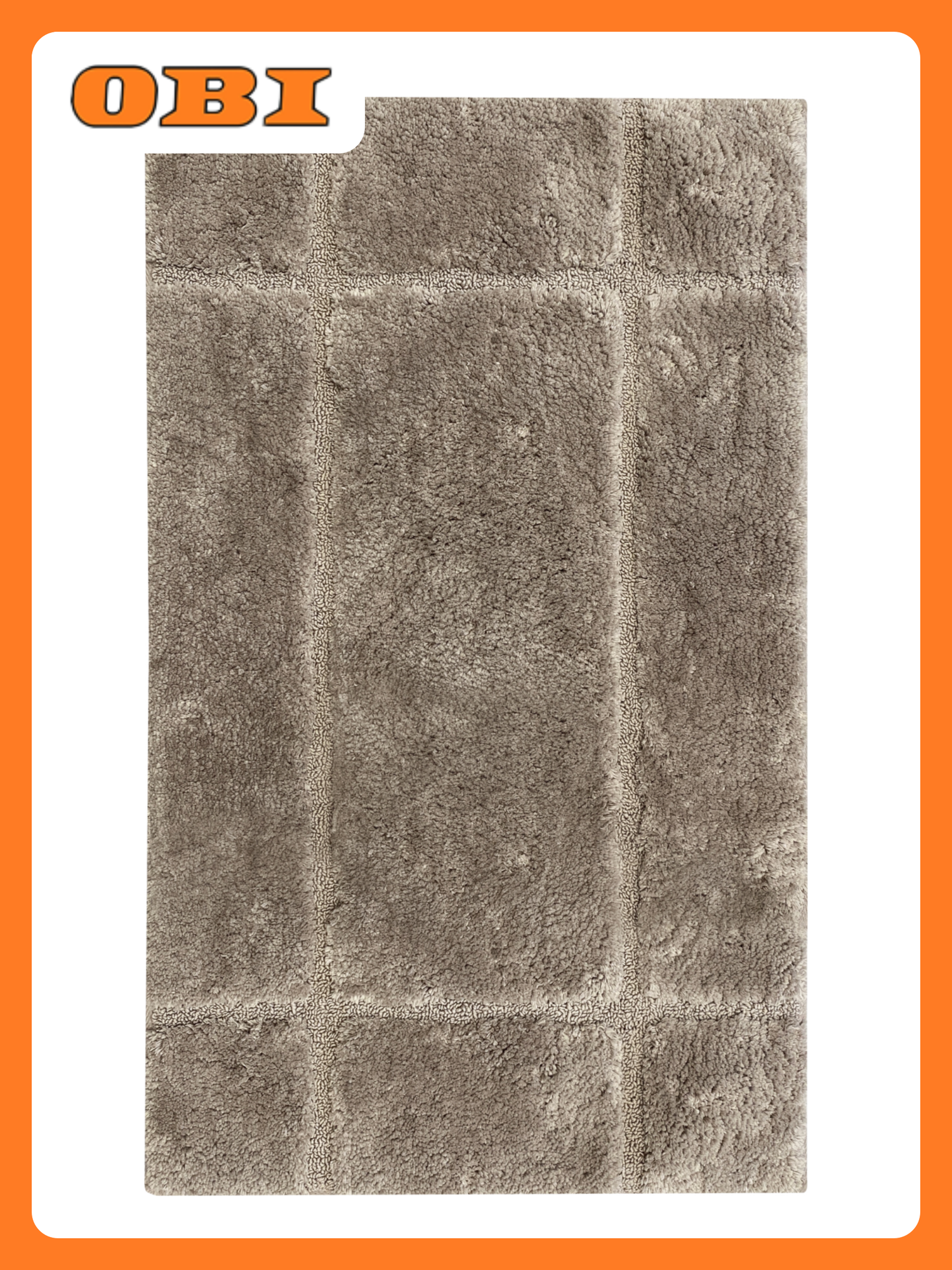 Коврик для ванной Fora FENCE текстиль антискользящий 50x80 см