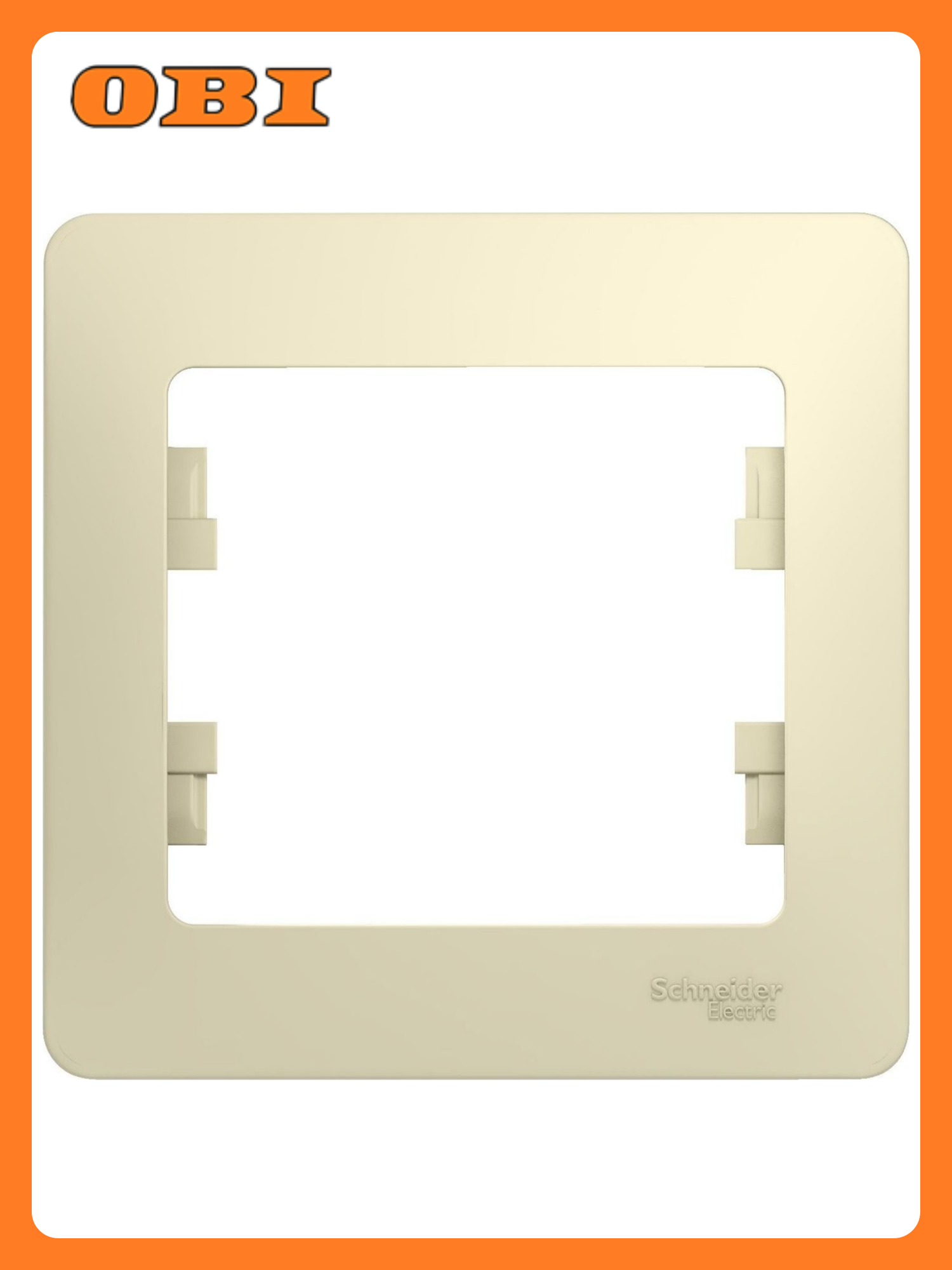 Рамка Schneider Electric GLOSSA GSL000201 IP20 пластик бежевый