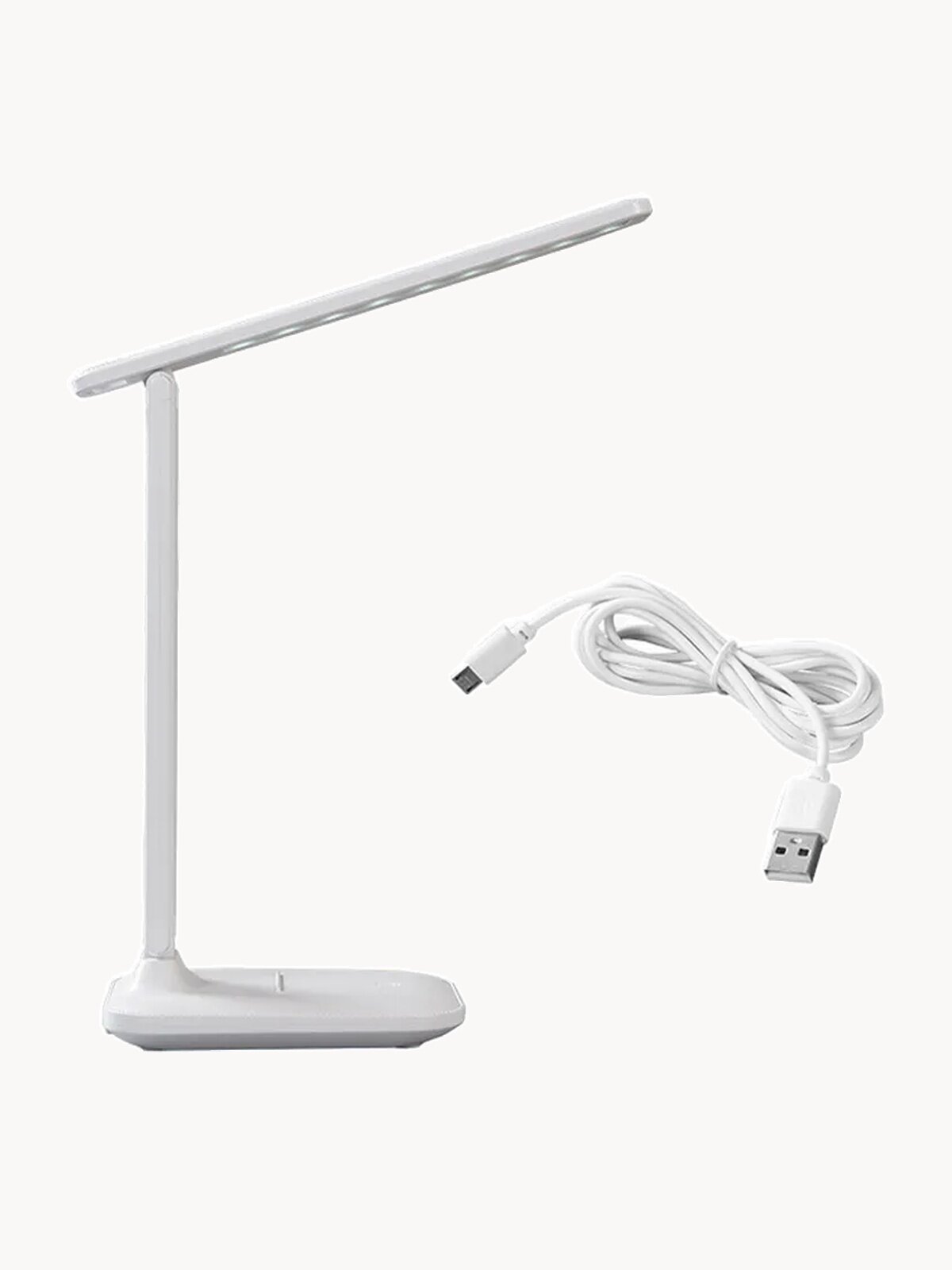 Настольный яркий LED светильник-лампа с 3 уровнями яркости с USB зарядкой в комплекте