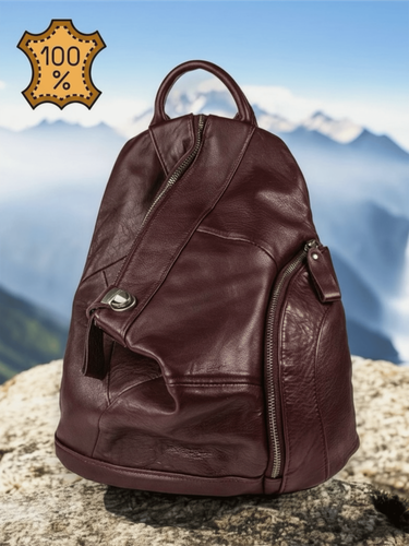 Изображение товара Рюкзак женский CAPRI из натуральной коричневой кожи CAP-5182-brown