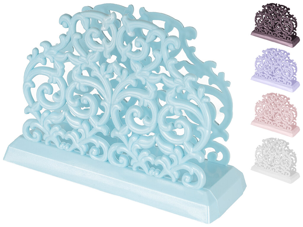 Салфетница золотая на стол (синий)