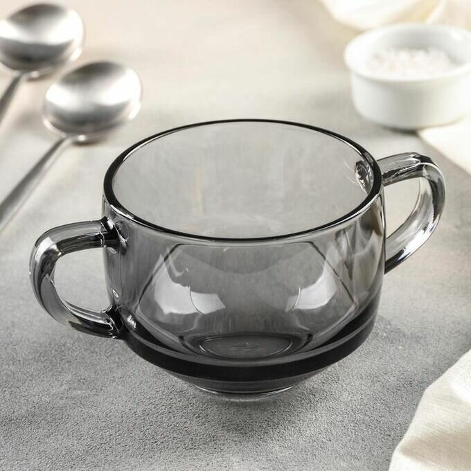 Кружка для супа PASABAHCE ШЕФ грей 53772гр 480мл 1шт 6х1 1112762