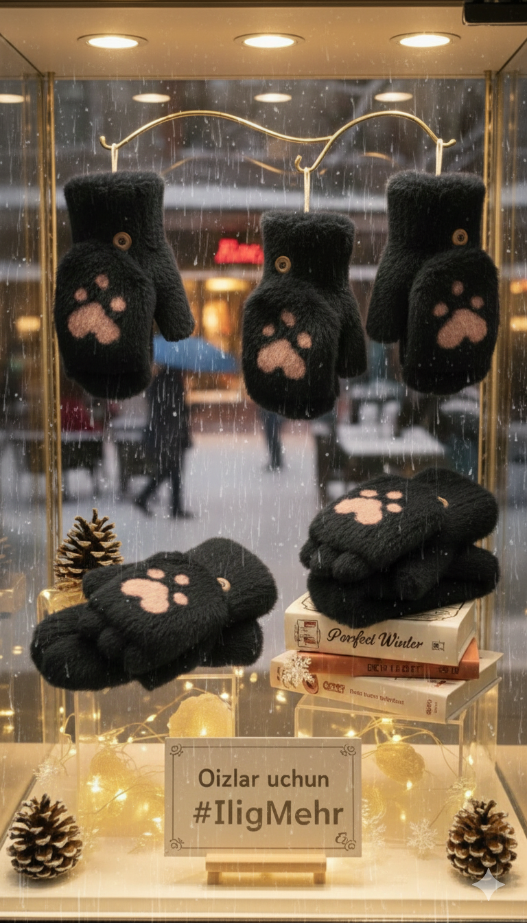 Варежки 12 для девочек и женщин