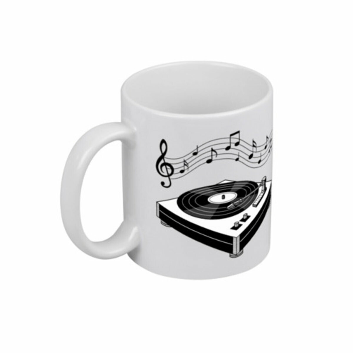 Кружка «Ретро виниловый проигрыватель. Подарок меломану.» (белый)
