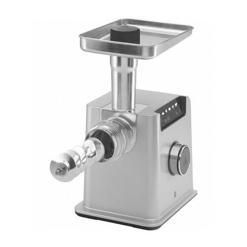 Электрическая мясорубка WMF Profi Plus с сенсорным управлением низким уровнем шума с насадками для колбас и кеббе серебристая 2200 Вт 59990₽