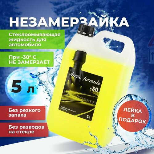 Незамерзайка для автомобиля Arctic Partner жидкость стеклоомывателя зимняя готовый раствор до -30 С канистра 5л 750₽