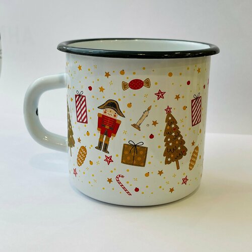 Эмалированная кружка Щелкунчик (без оплетки)