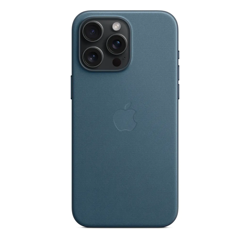 Чехол iPhone 15 Pro MagSafe /Тканевый чехол MagSafe FineWoven для Айфон 15 Про / ( ) синий