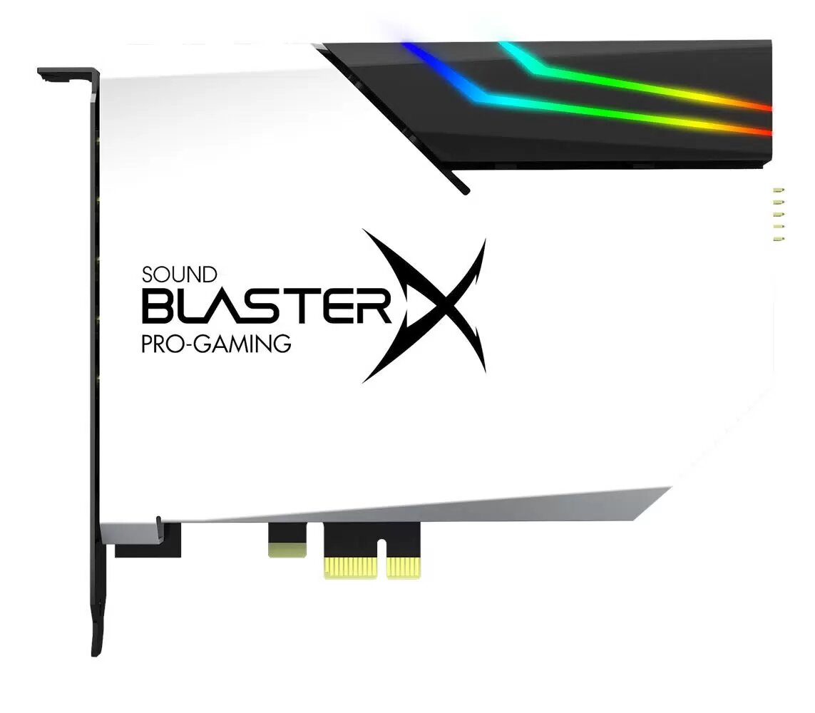 Creative Sound BlasterX AE-5 PLUS Pure Edition white (PCI-eX) внутренняя звуковая карта