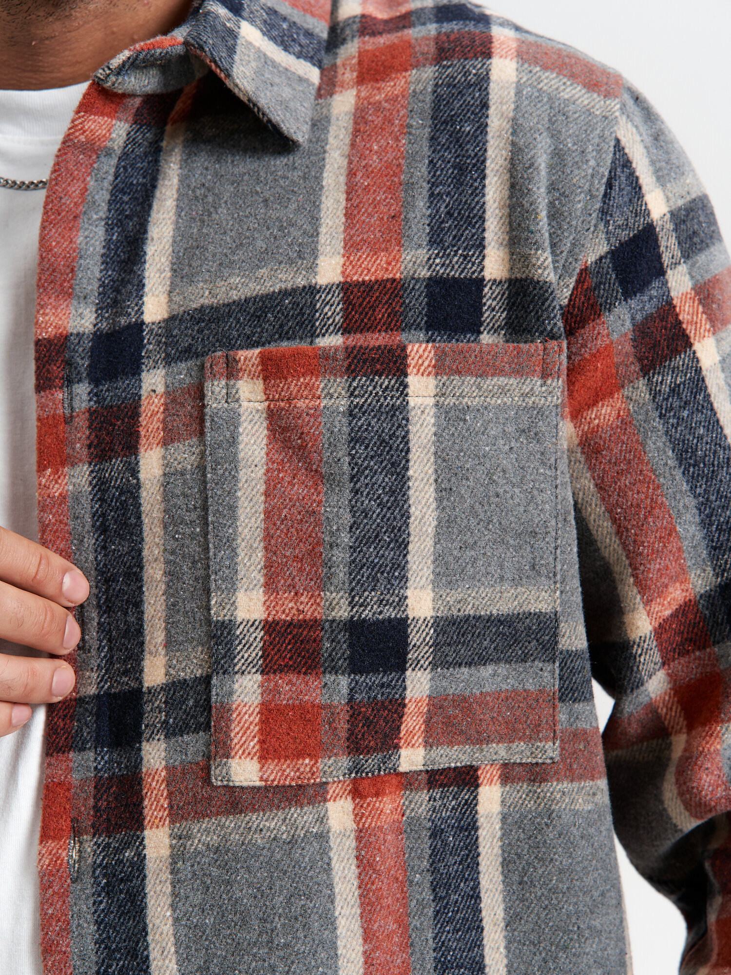 Рубашка U.M.W. Базовая коллекция, размер S, серый — фото 1