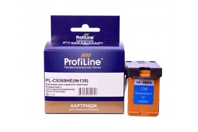 Картридж Pl-c9369he 138 для принтеров HP DJ 5443/5743/5943/D4163 PSC1513/1613/2353 Color водные Pro .