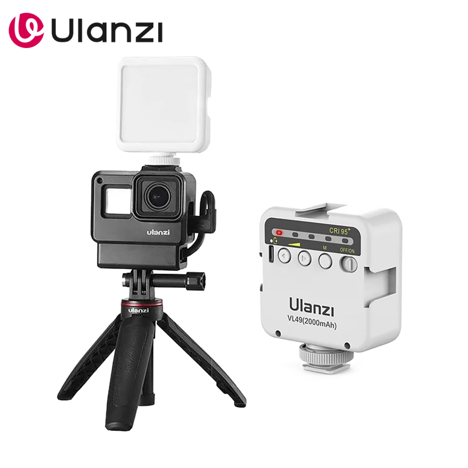 Осветитель для фотостудии Ulanzi VL49, светодиодный, 5500 К, 6Вт, белый