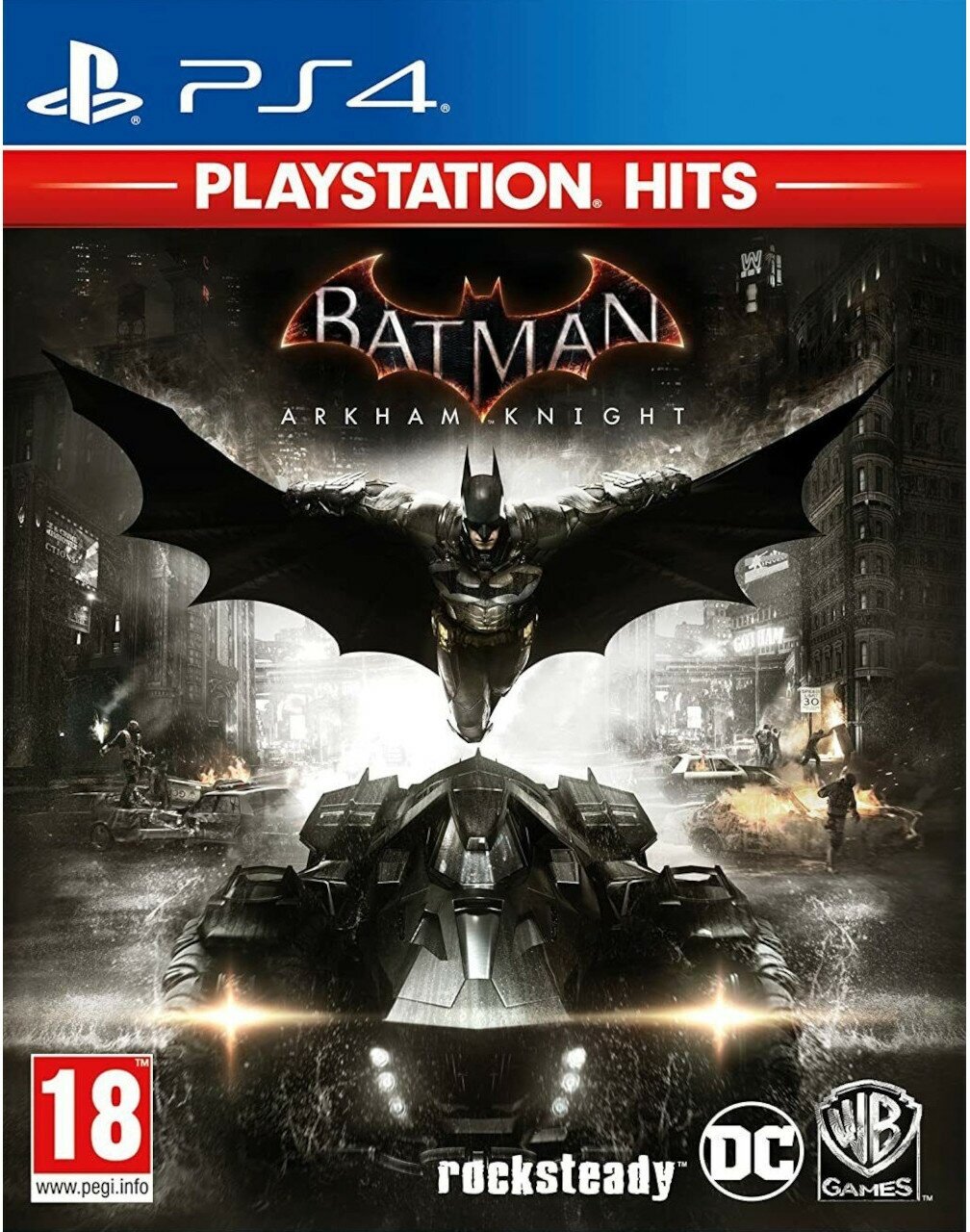 Batman: Arkham Knight / Рыцарь Аркхема (Хиты PlayStation) [PS4, русские субтитры] (EU) игра на диске