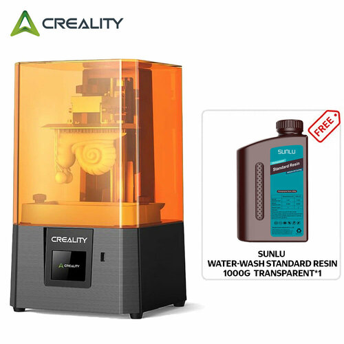 CREALITY 3D Printer HALOT R6 2K UV + SUNLU Water Wash Standard Resin 1000g Transparent* 1