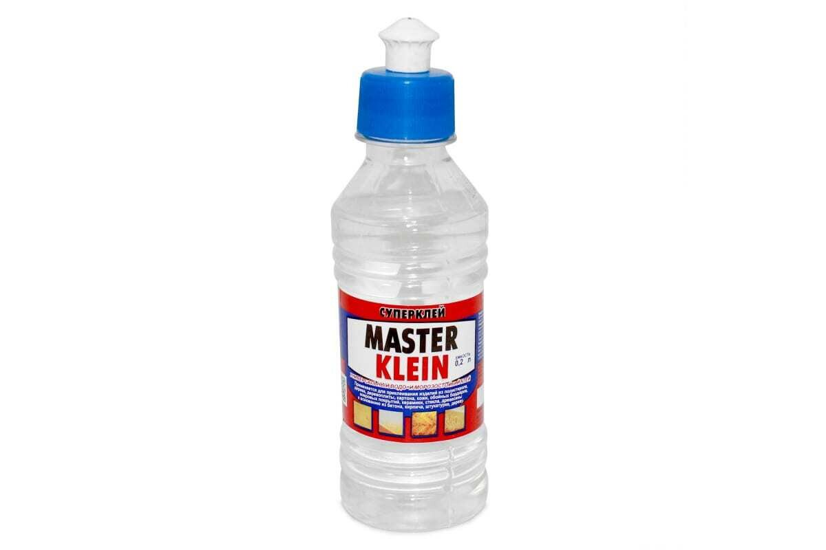 Клей Master Klein универсальный, полимерный, водостойкий и морозостойкий Master Klein 0,2 л