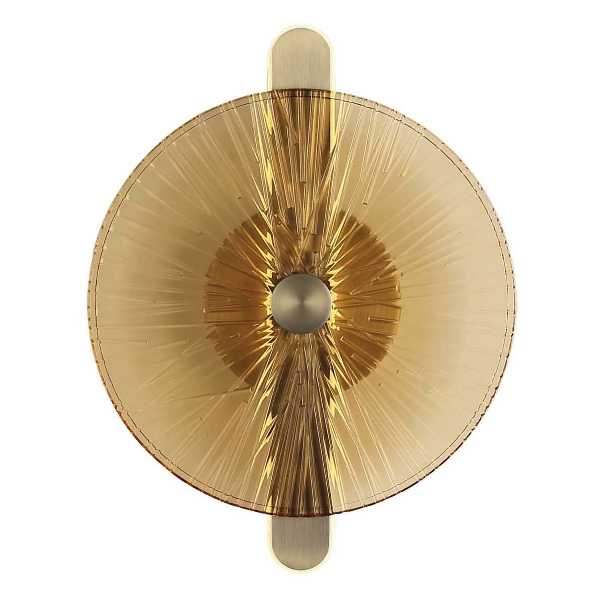 Настенный светильник ST Luce SL6141.311.01 цвет Желтый/Бронза материал Металл/Стекло