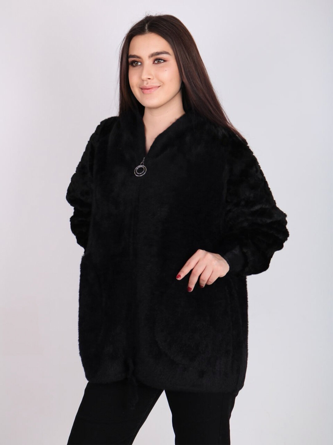 Пальто 50, размер One Size, черный
