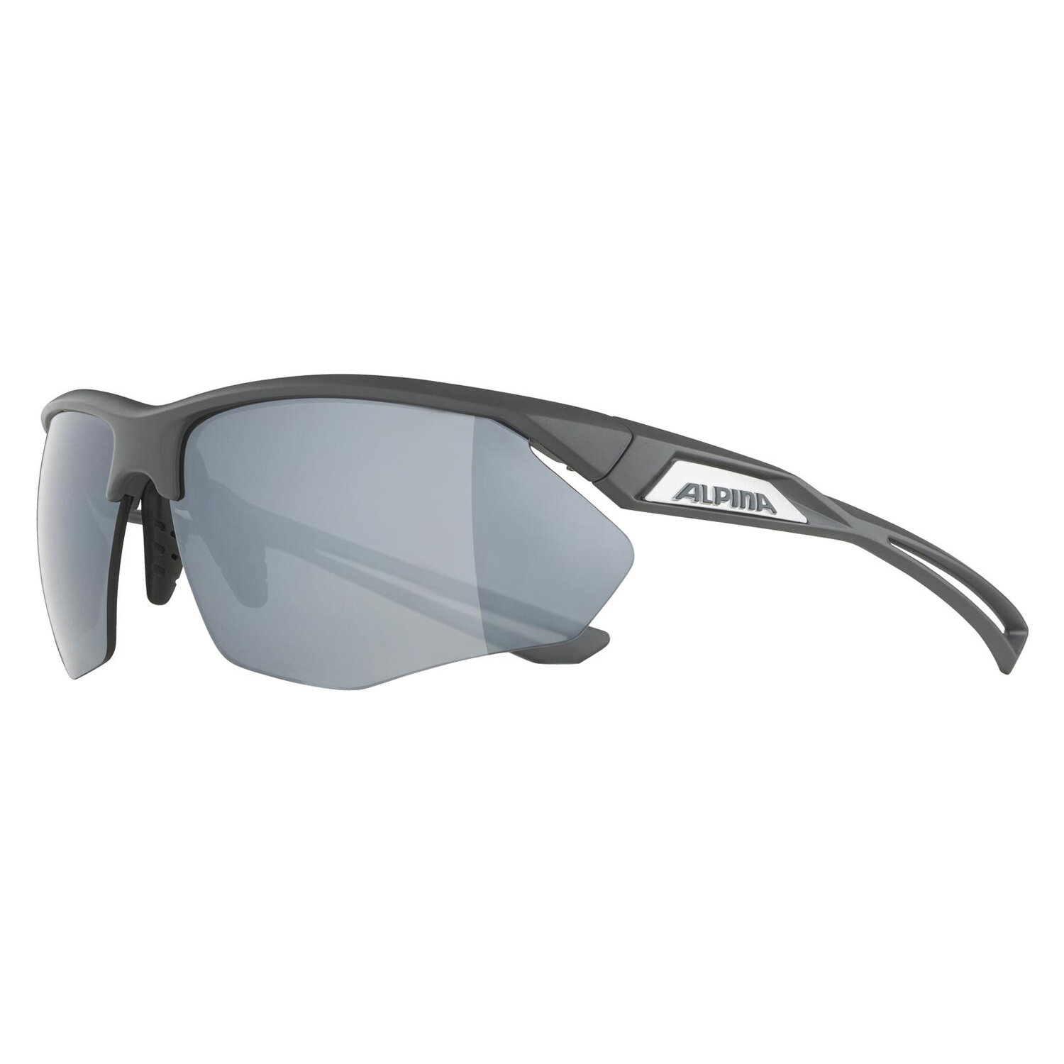Очки солнцезащитные ALPINA Nylos Hr Black Matt/Black Mirror Cat. 3 — фото 1