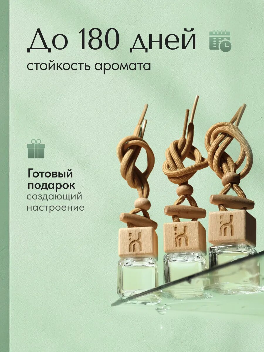 Ароматизатор для автомобиля, автопарфюм, вонючка, подарочный набор 3 шт — фото 1