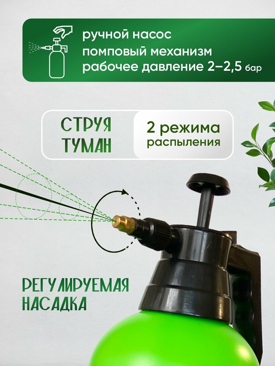 Опрыскиватель, пульверизатор садовый 2,5 л Лазурит — фото 1