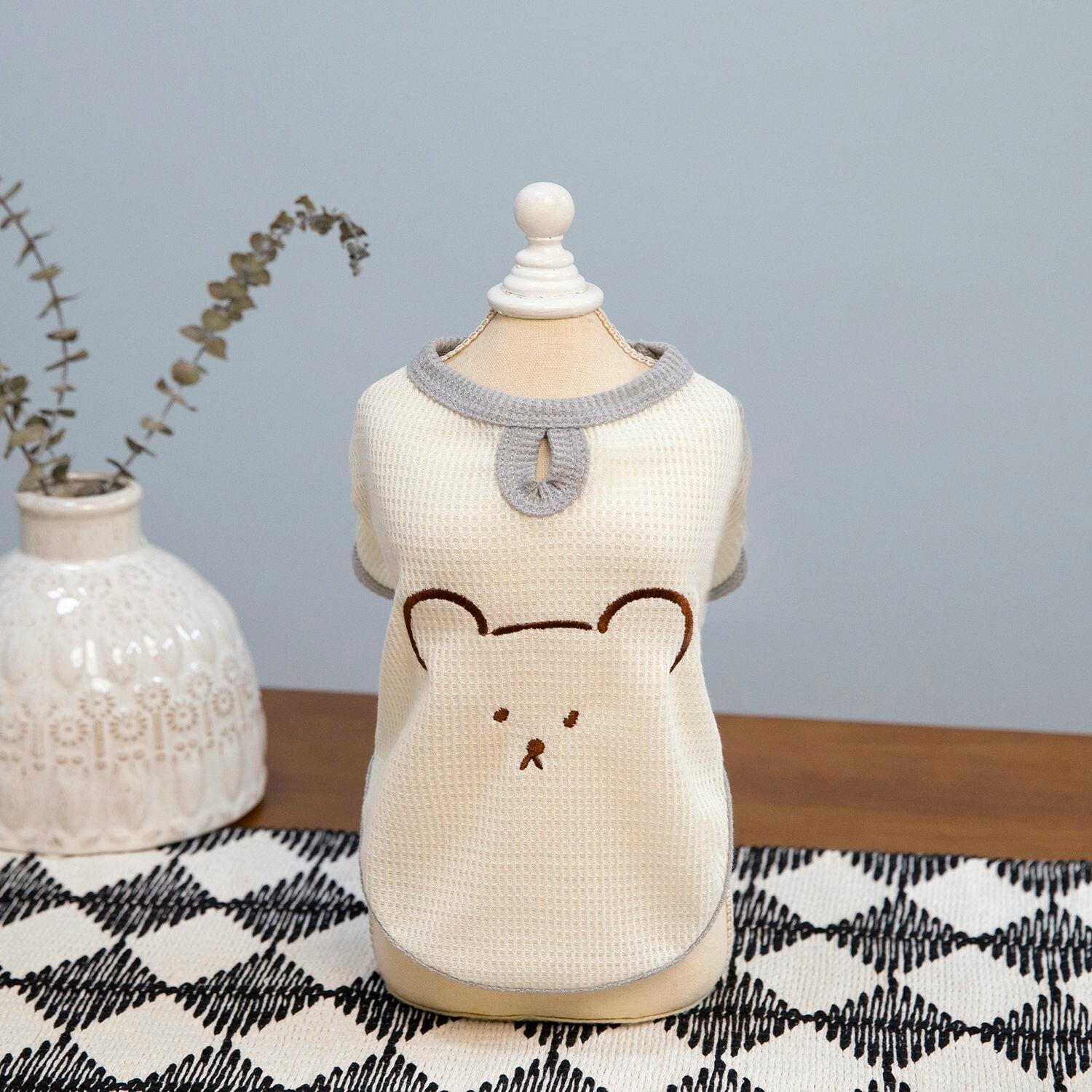 Легкая весенне-летняя футболка с узором маленькой собачки для домашних питомцев