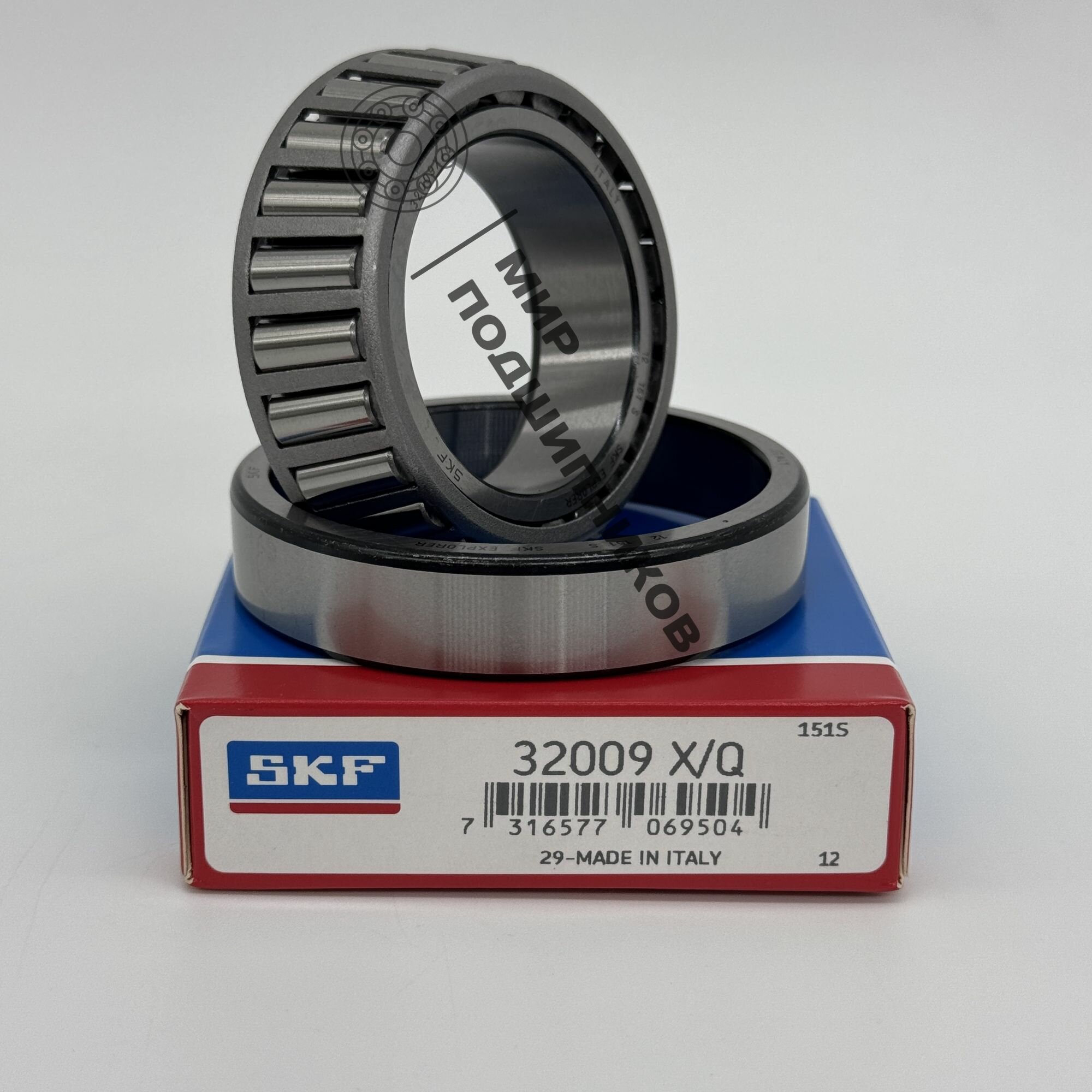 Подшипник SKF 32009X/Q (2007109) (45х75х20) ступицы ГАЗ-2217, Газель Next задней наружный, КПП Газель NEXT (вал вторичный передний)