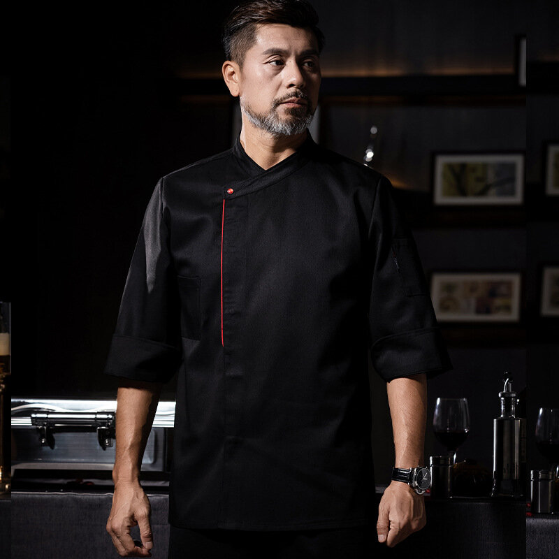 Комбинезон шеф-повара "Black Chef", мужской, черный, размер L/170