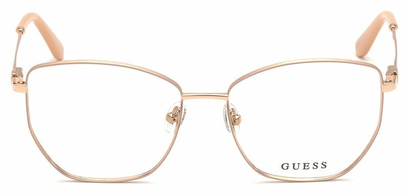 Женская оправа для очков Guess GU 2825 028 цвет розовый квадратные металл