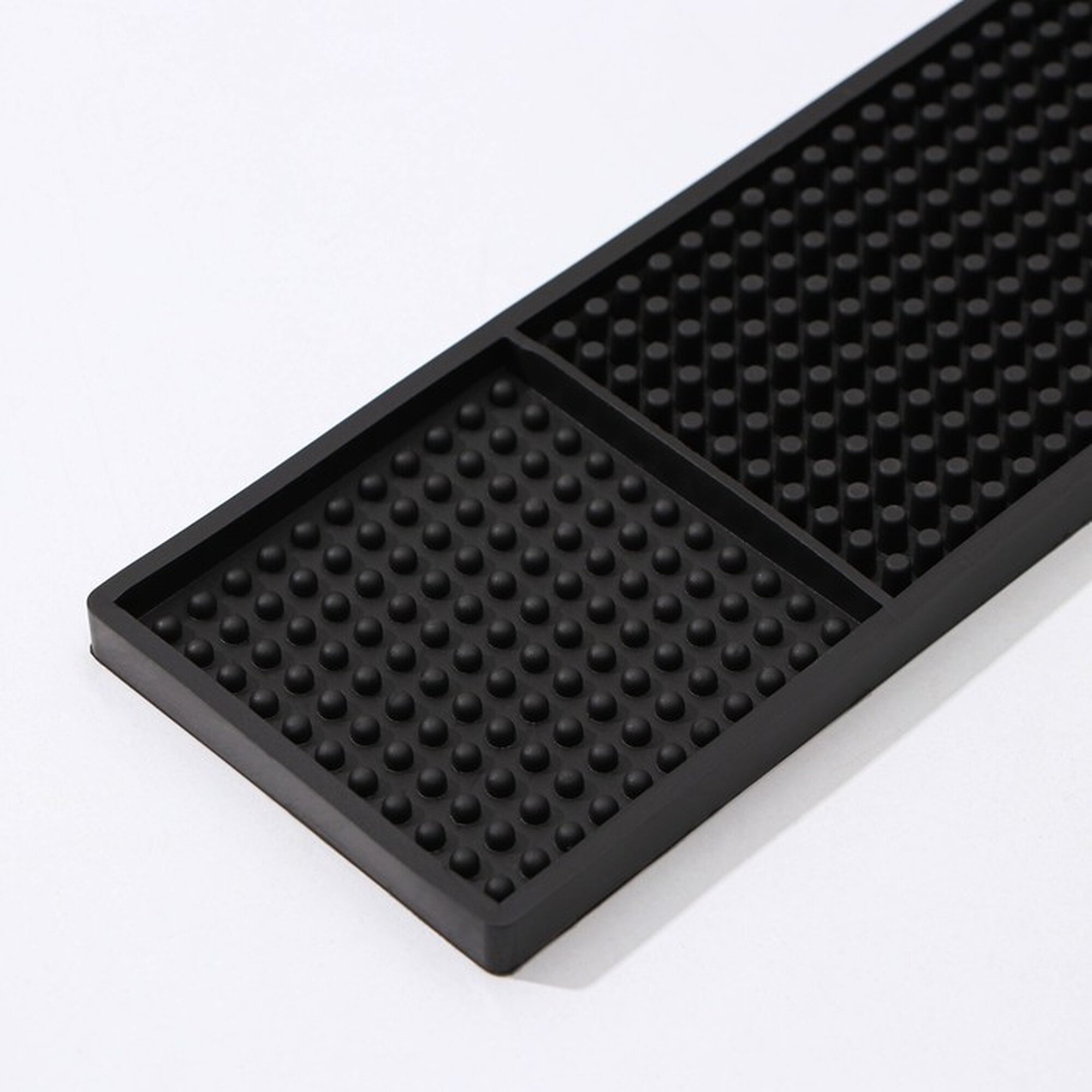 Коврик Доляна, барный, прямоугольный, резина, 60х8 см, черный — фото 1