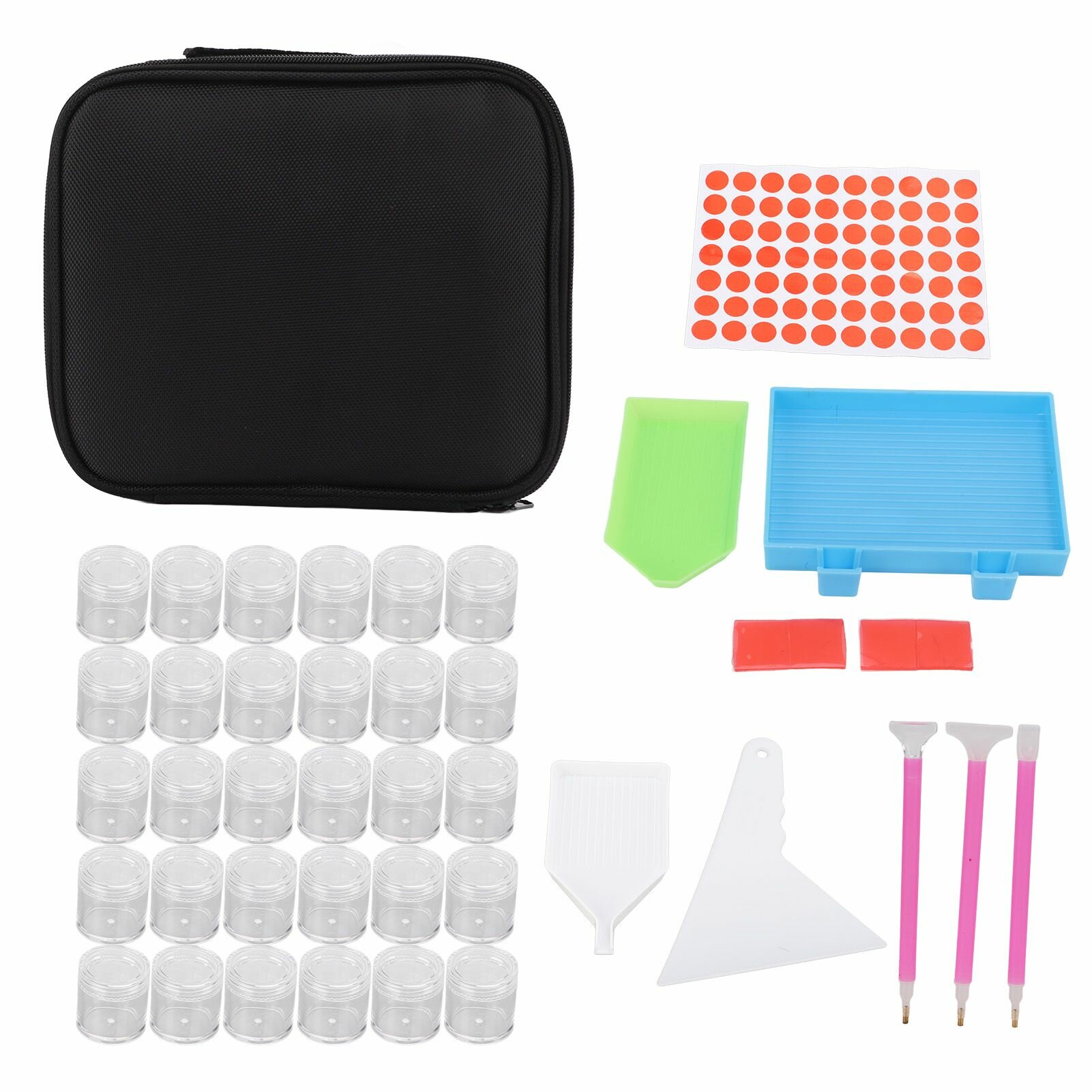 Футляр для хранения страз 30 отделений прозрачный