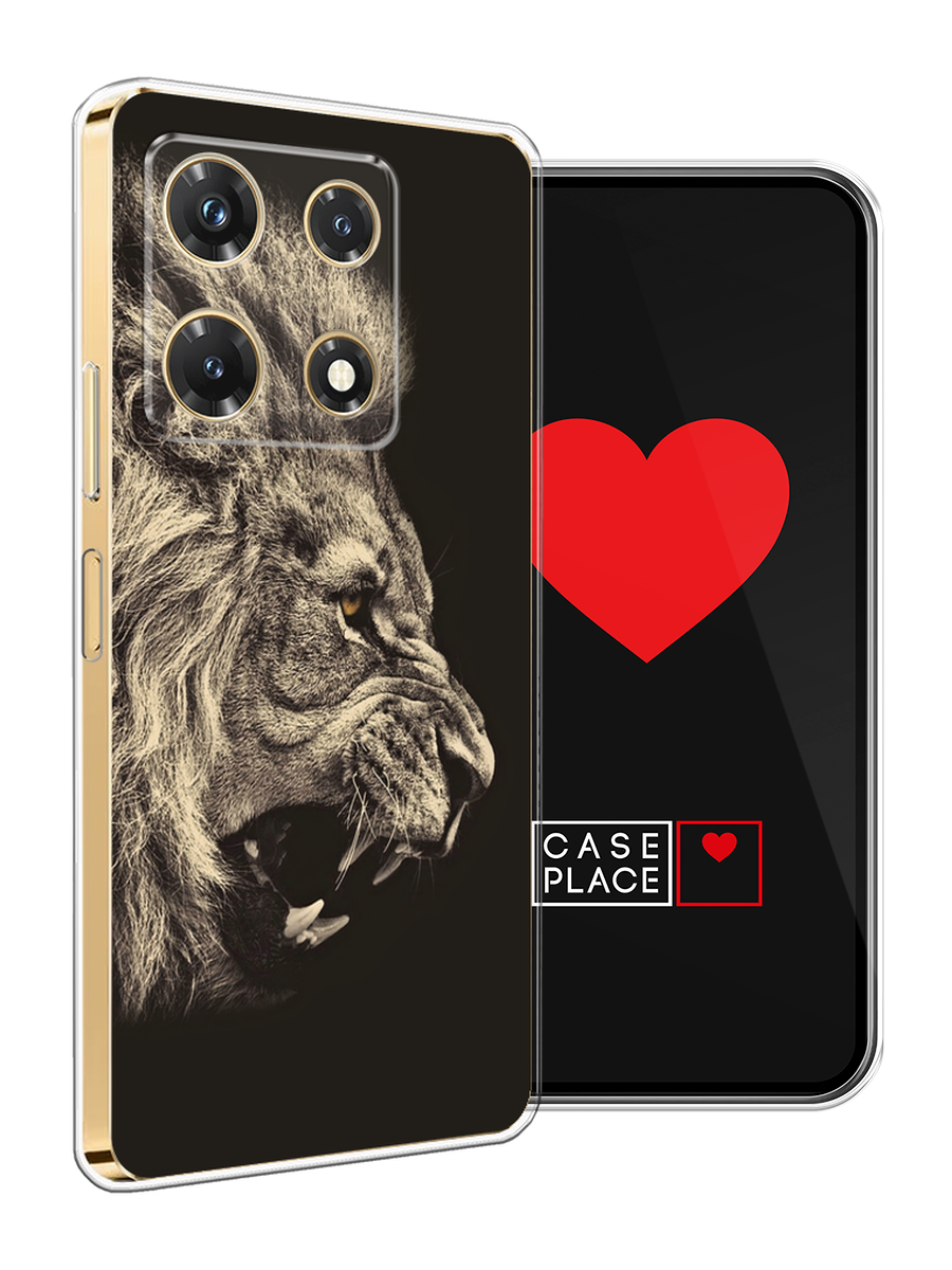 Чехол на Infinix Note 30 Pro / Инфиникс Нот 30 Про с принтом Львиный рык 2 — фото 1