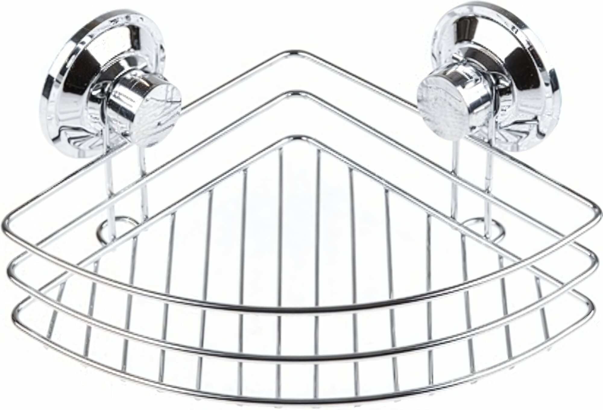 Полка для ванной PERFECTO LINEA Fix Lock угловая хромированная (35-342240)