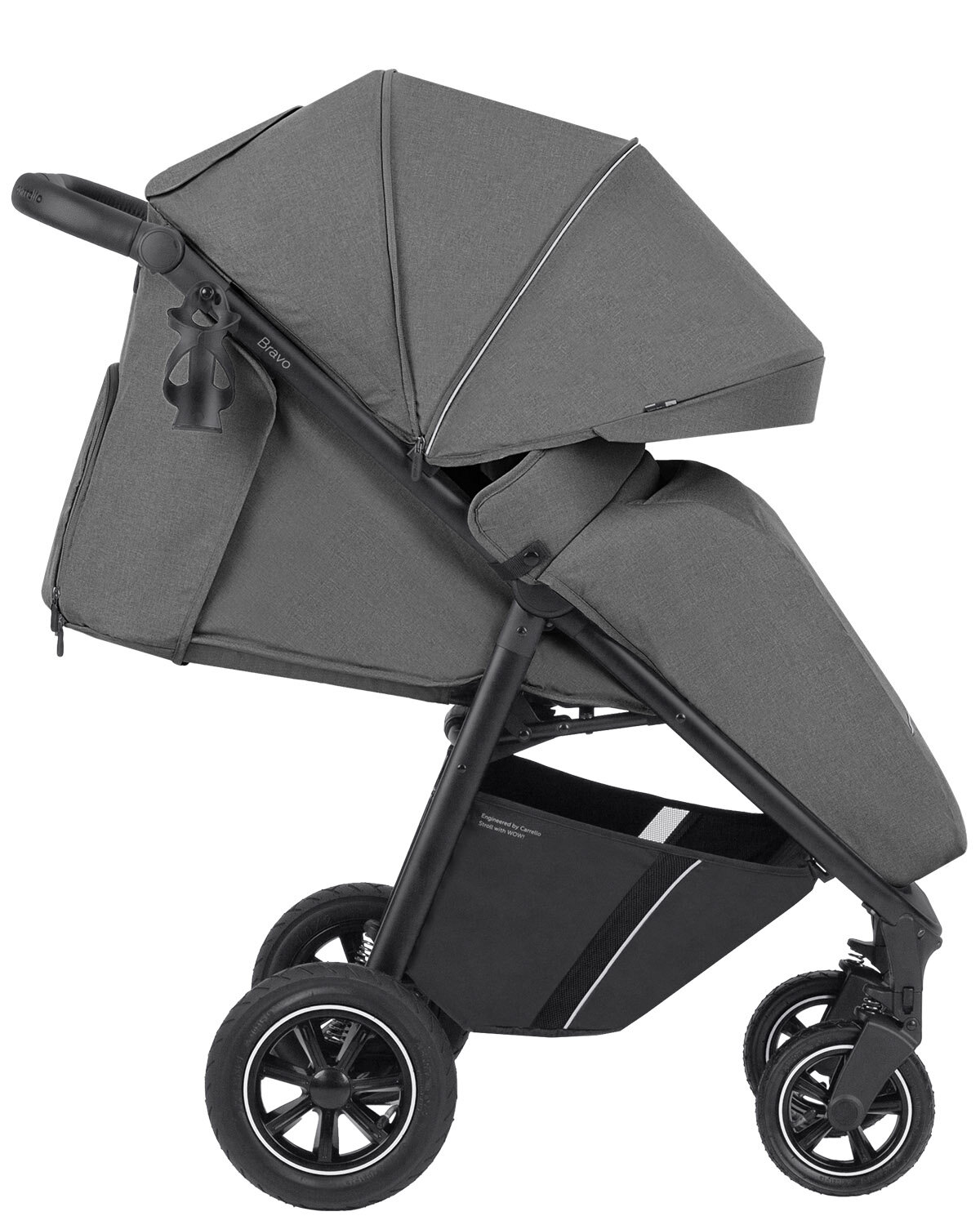 Обзор: Прогулочная коляска Carrello Bravo, цвет Lunar Grey (Графитовый), артикул производителя CRL-8512