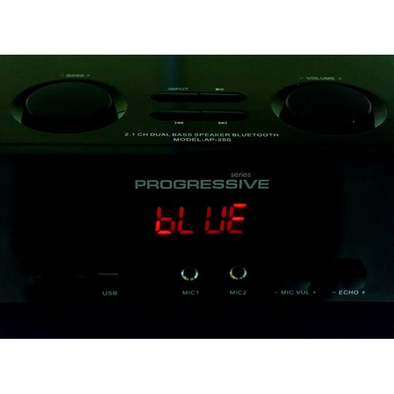 Акустическая система 2.1 DIALOG Progressive AP-250 Brown, 50W+2*15W RMS, Караоке, BT, FM+USB+SD — фото 1