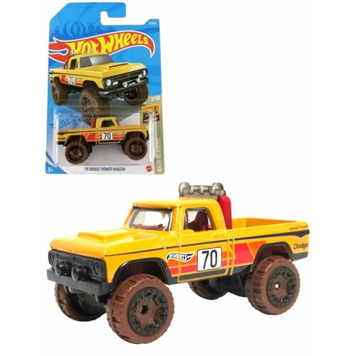 фото Машинка hot wheels dodge power wagon, коллекционная, метал/пластик, 1/64 длина 7 см