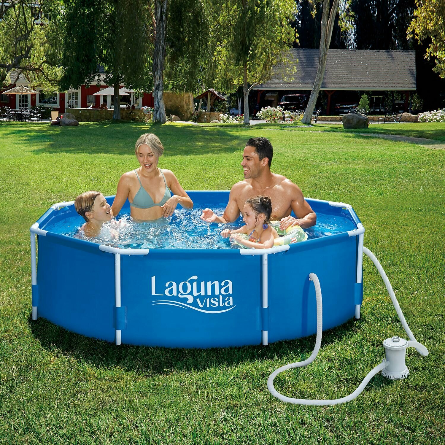 Каркасный бассейн 244х76см с картиджным фильтр-насосом 1250 л/час P20-0830-А