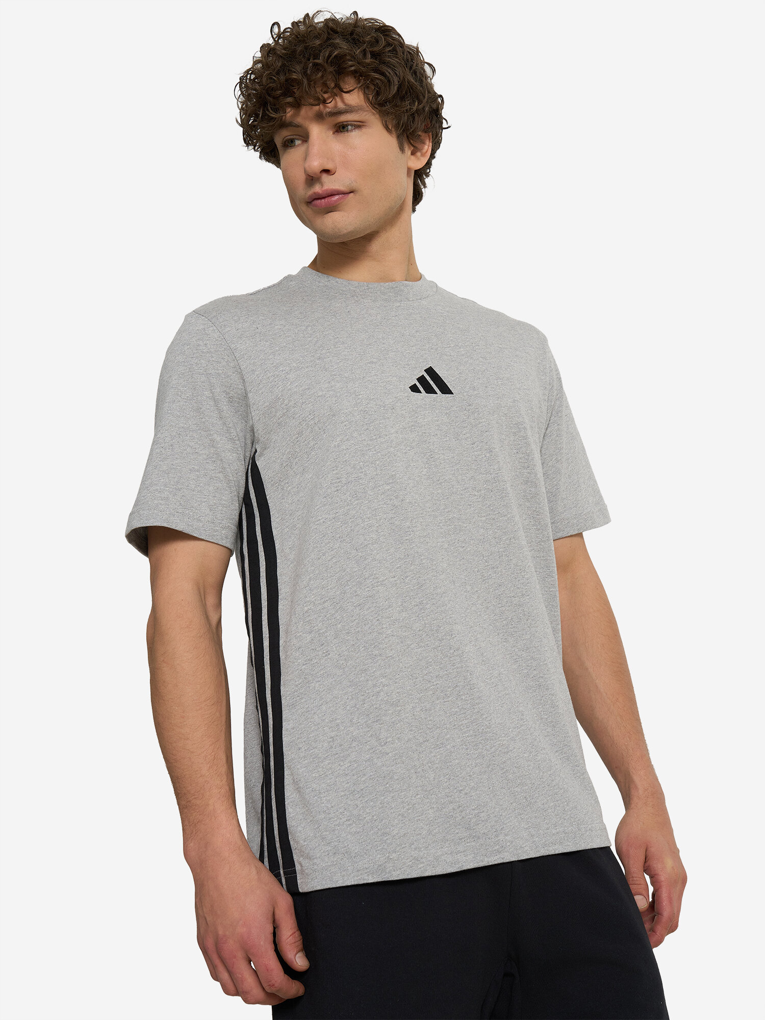 Футболка adidas, размер M, серый