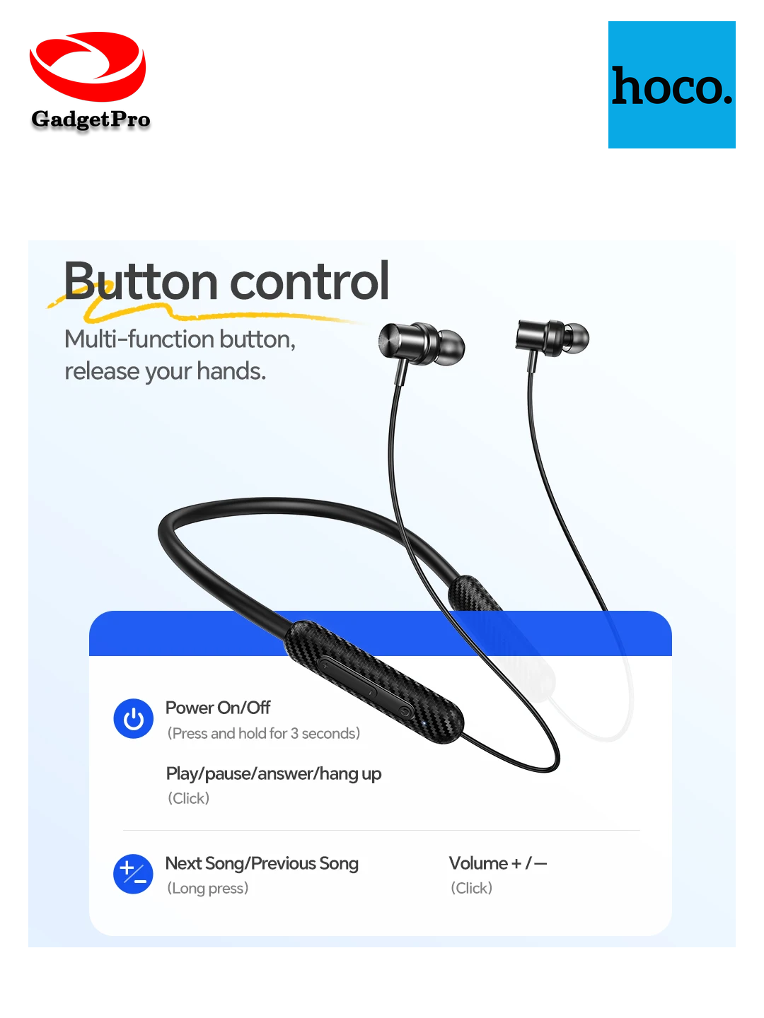 Беспроводные наушники Hoco ES70: 80 часов работы, Bluetooth 5.0, современный дизайн.