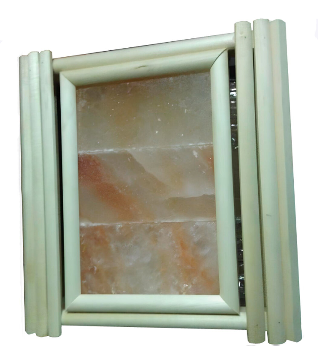 Абажур DoorWood АУЕ-3П гималайская соль/липа угловой для банного светильника оранжевый/натуральный