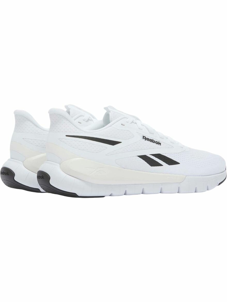 Кроссовки Reebok Flex Trainer, полнота F, размер 7,5 US, белый, черный, серый — фото 1