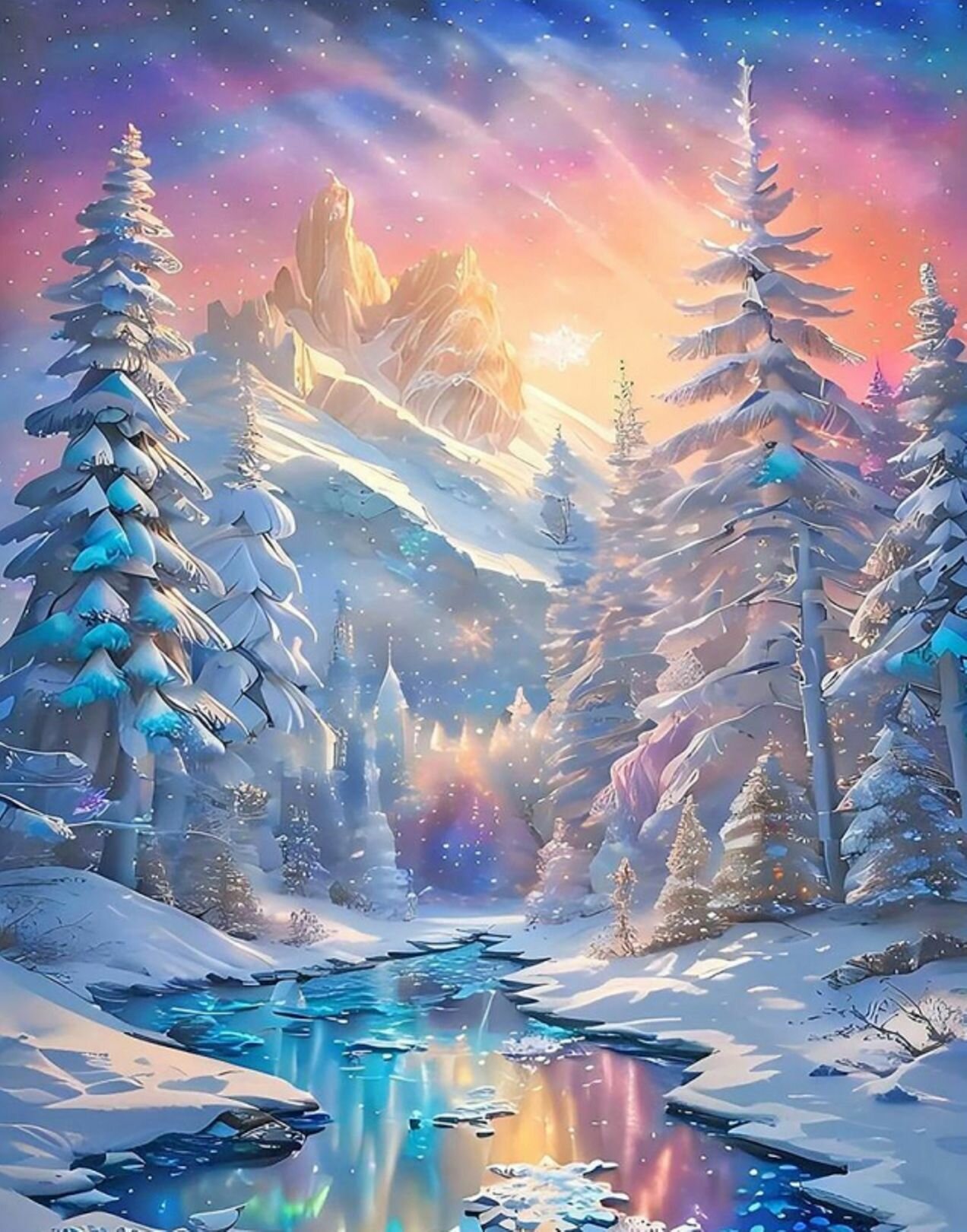 Алмазная мозаика на подрамнике 40*50 