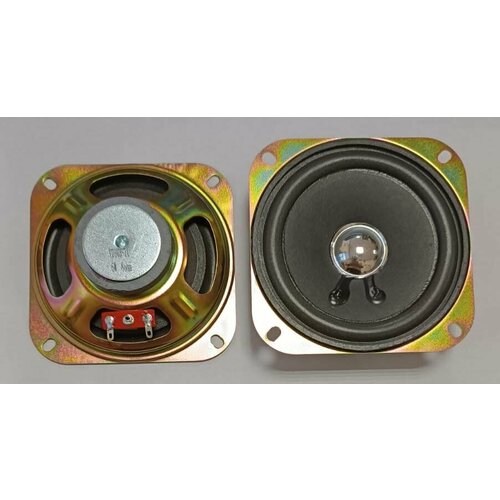 Динамик аналог 5ГДШ-9 сопр 8 Ом мощн ном 6 Вт 110-15000 Гц 92 дБ размеры габ 102х102х35 мм уст 80х80 мм 495₽