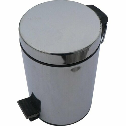 Ведро длямусора Solinne с педалью 3л сталь серебристое 2010₽