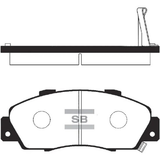 Колодки тормозные передние Sangsin Brake для HONDA Accord, Civic, CR-V, 4 шт